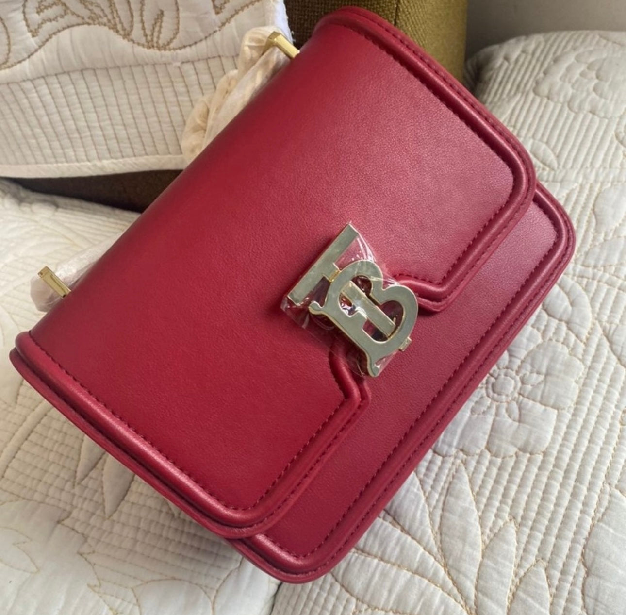 TB Small Crisom Leather Bag