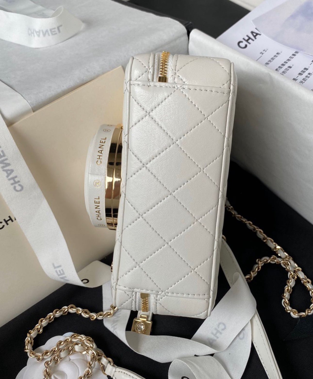 Coco White Camera Bag Purse