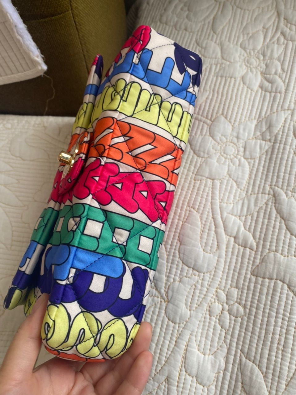 Multicolor Flap Bag