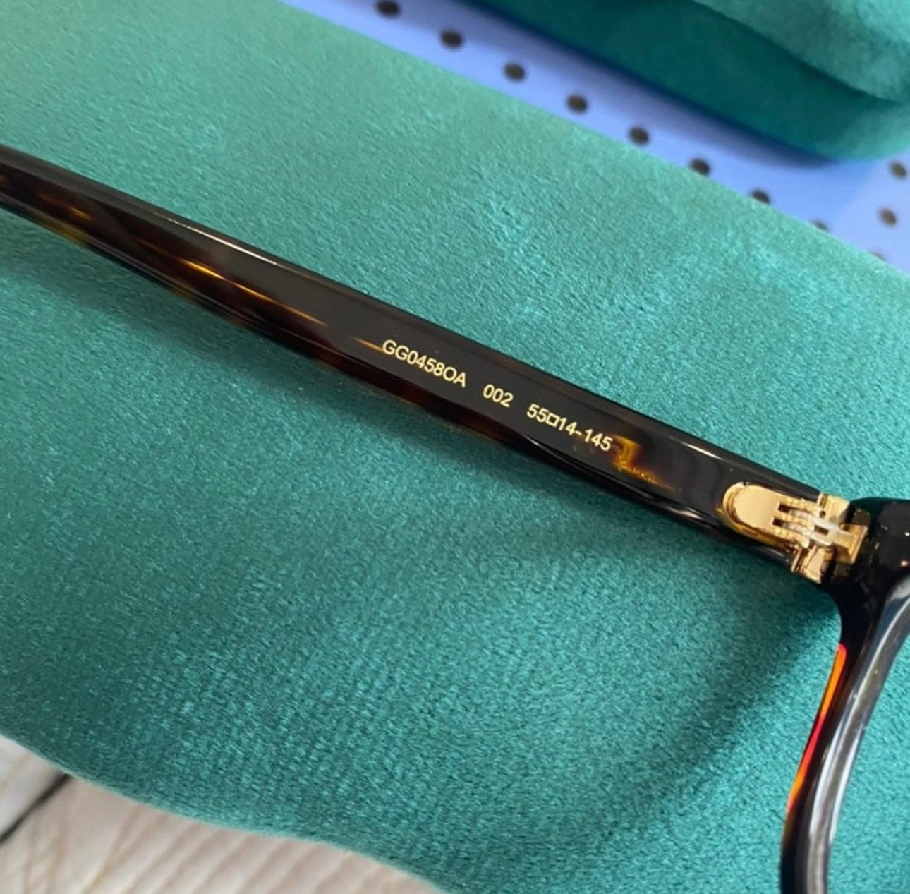 GG Round/Oval Optical Frames Black Gold Transparent