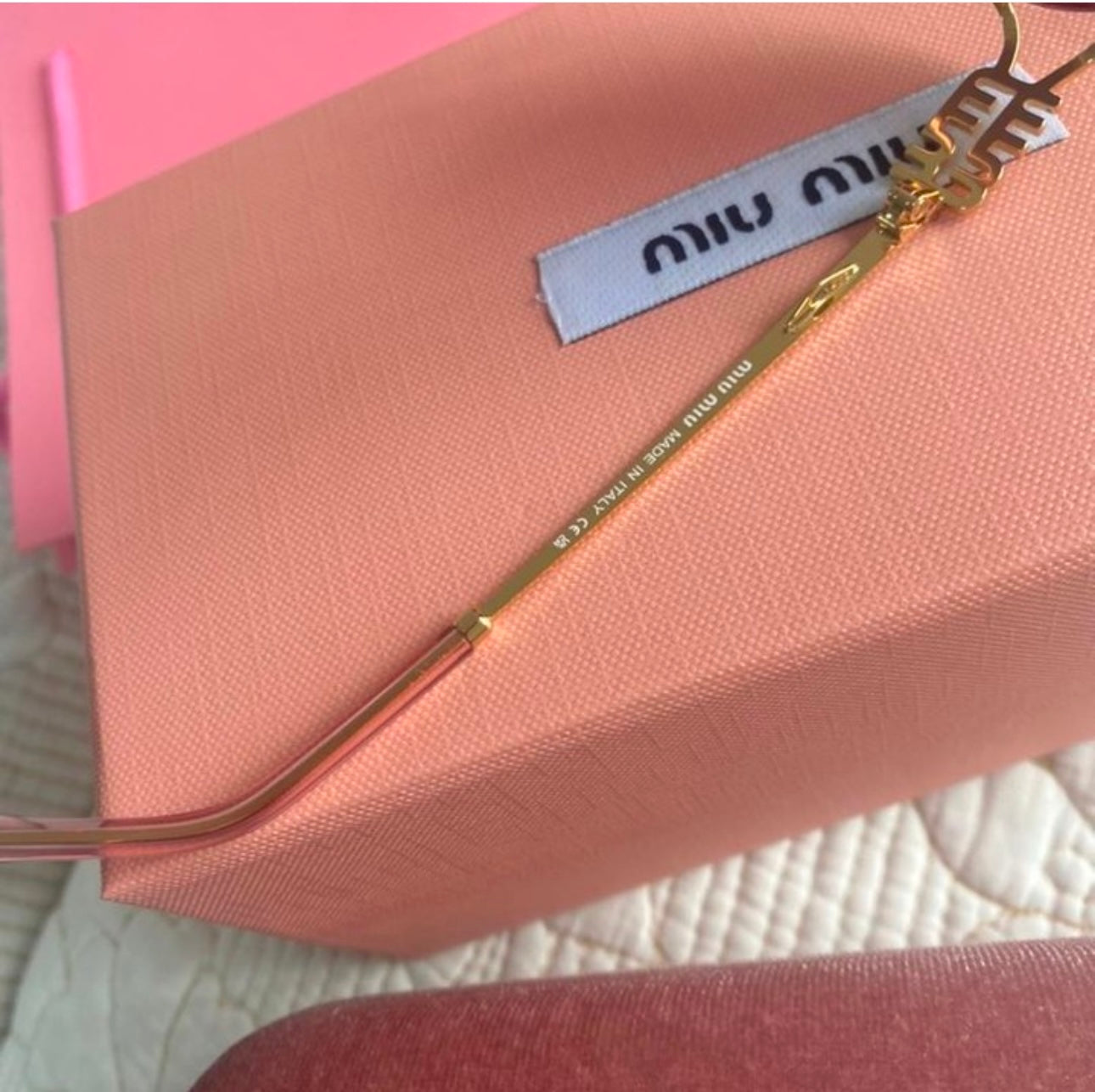 MIUMIU Pink Lens Round Sunglasses