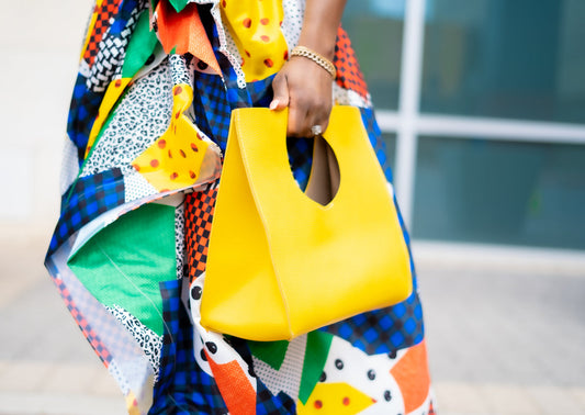 Yellow Boxed Out | Statement Bag