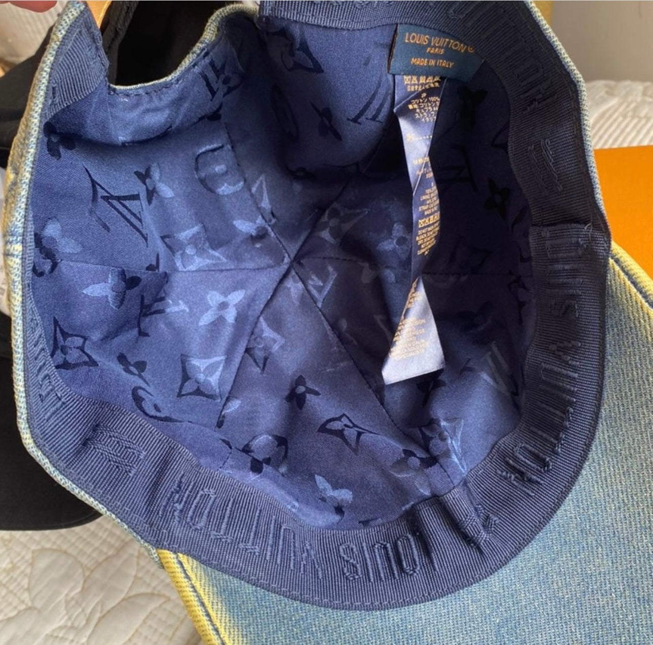 Monogram Denim Cap