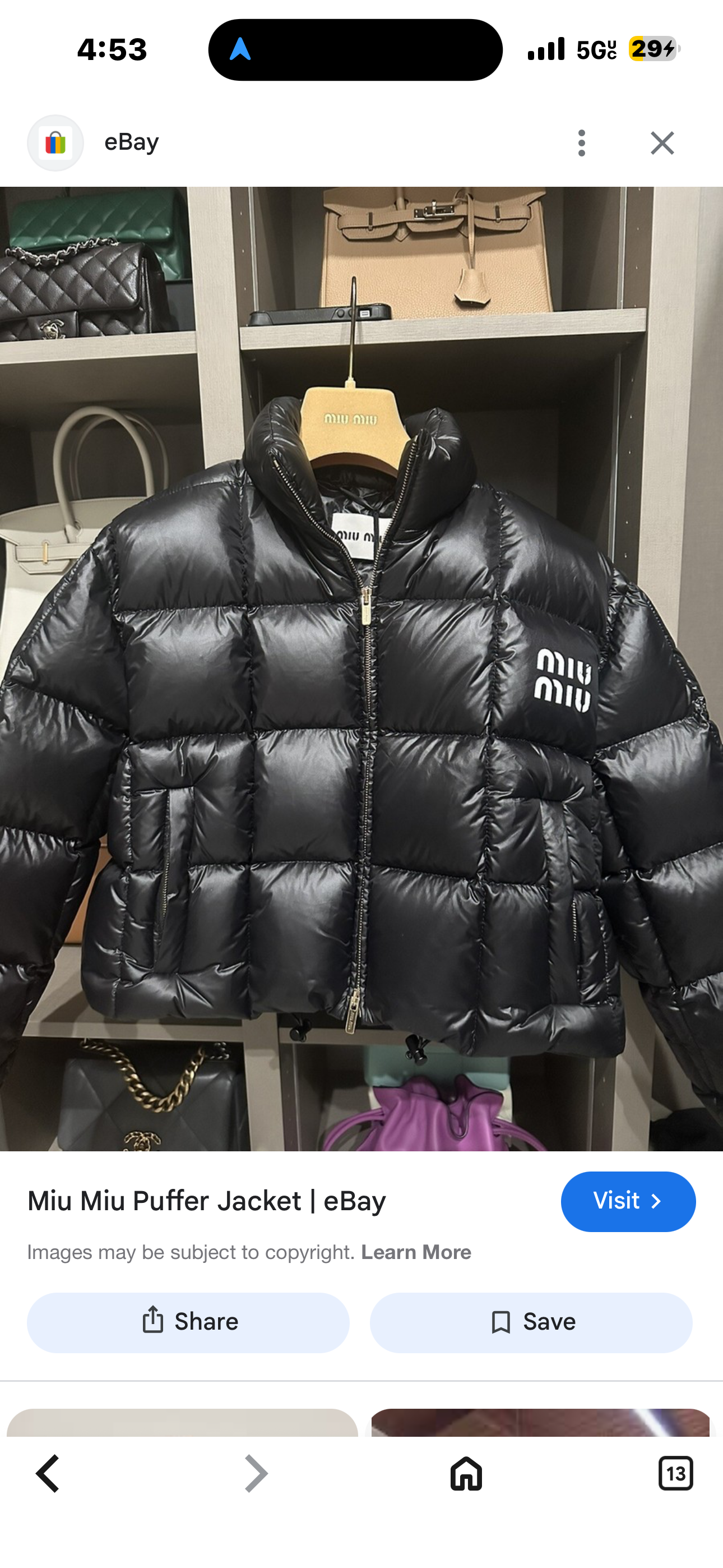 MIU Down Jacket