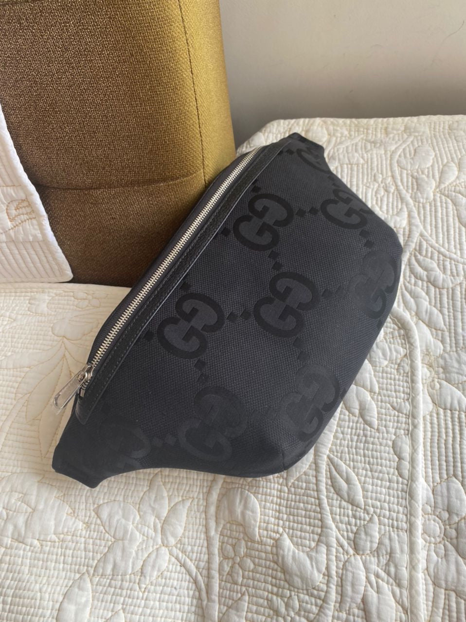 Sac ceinture GG noir Jumbo
