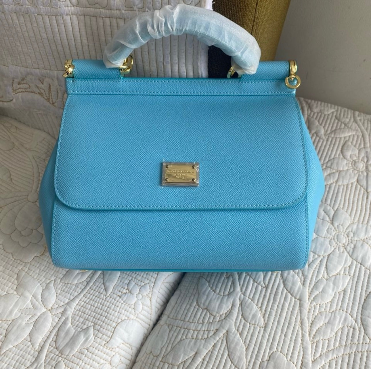 DG Baby Blue Dauphine Regular Sicily Bag