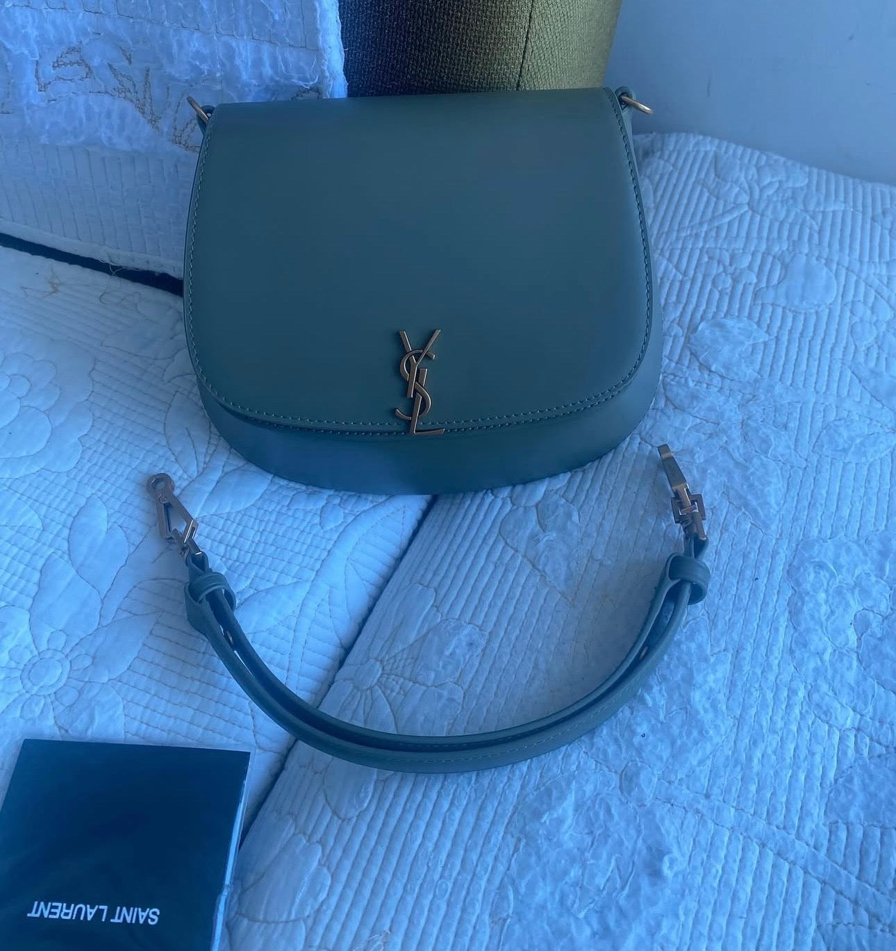Voltaire Top Handle in Box | Moss
