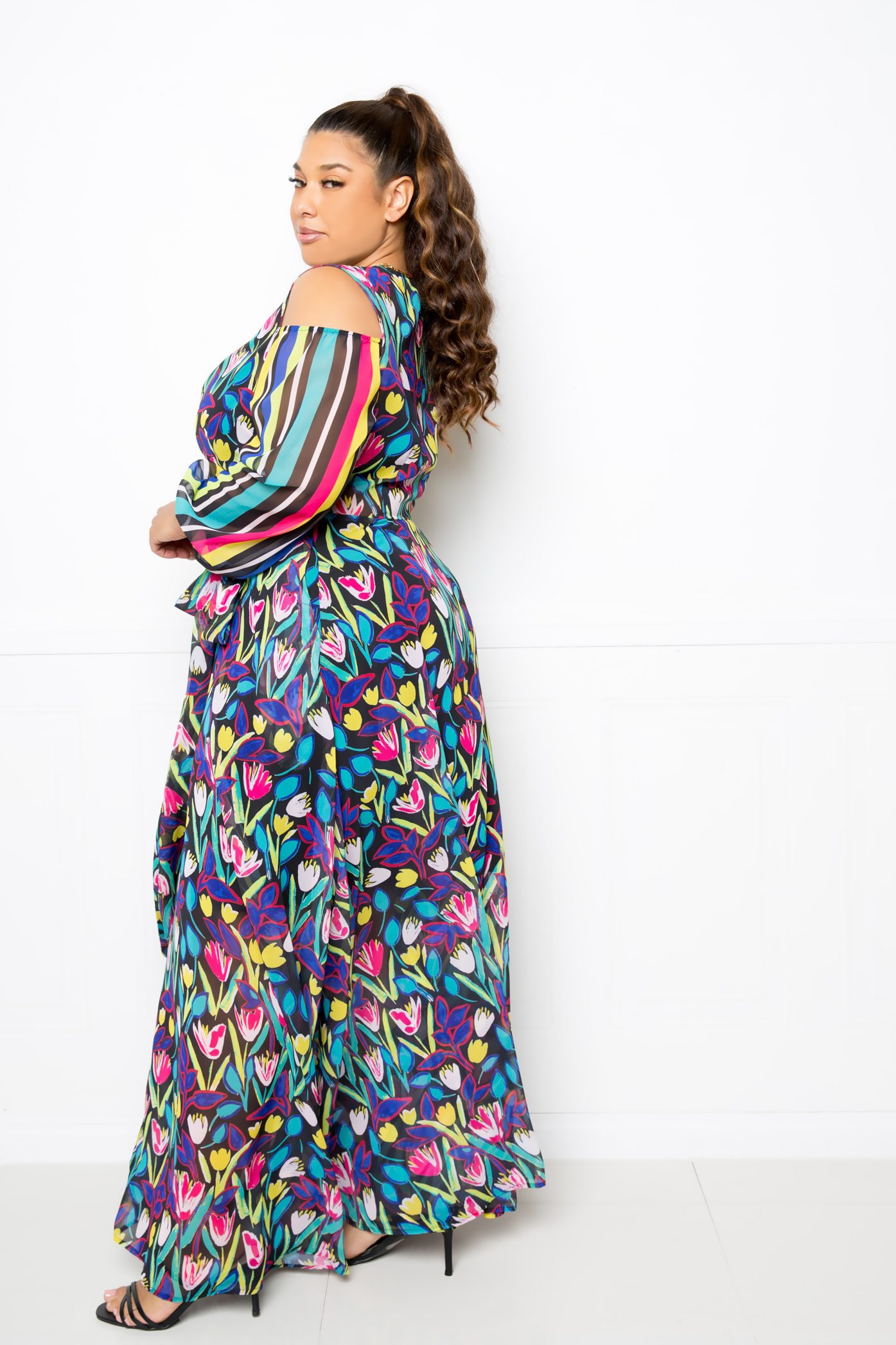 Gardenia Chiffon Maxi Dress | 2X ONLY