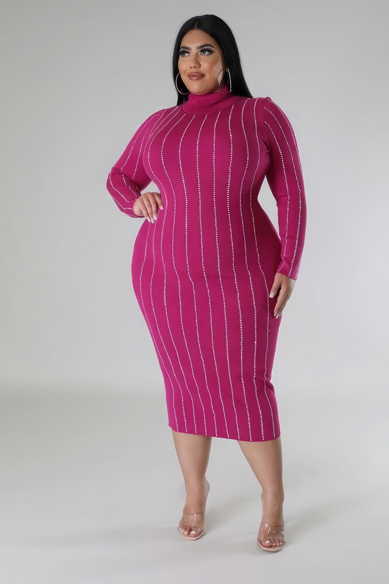 GIVE ME MORE | Fuchsia Stretch Dress