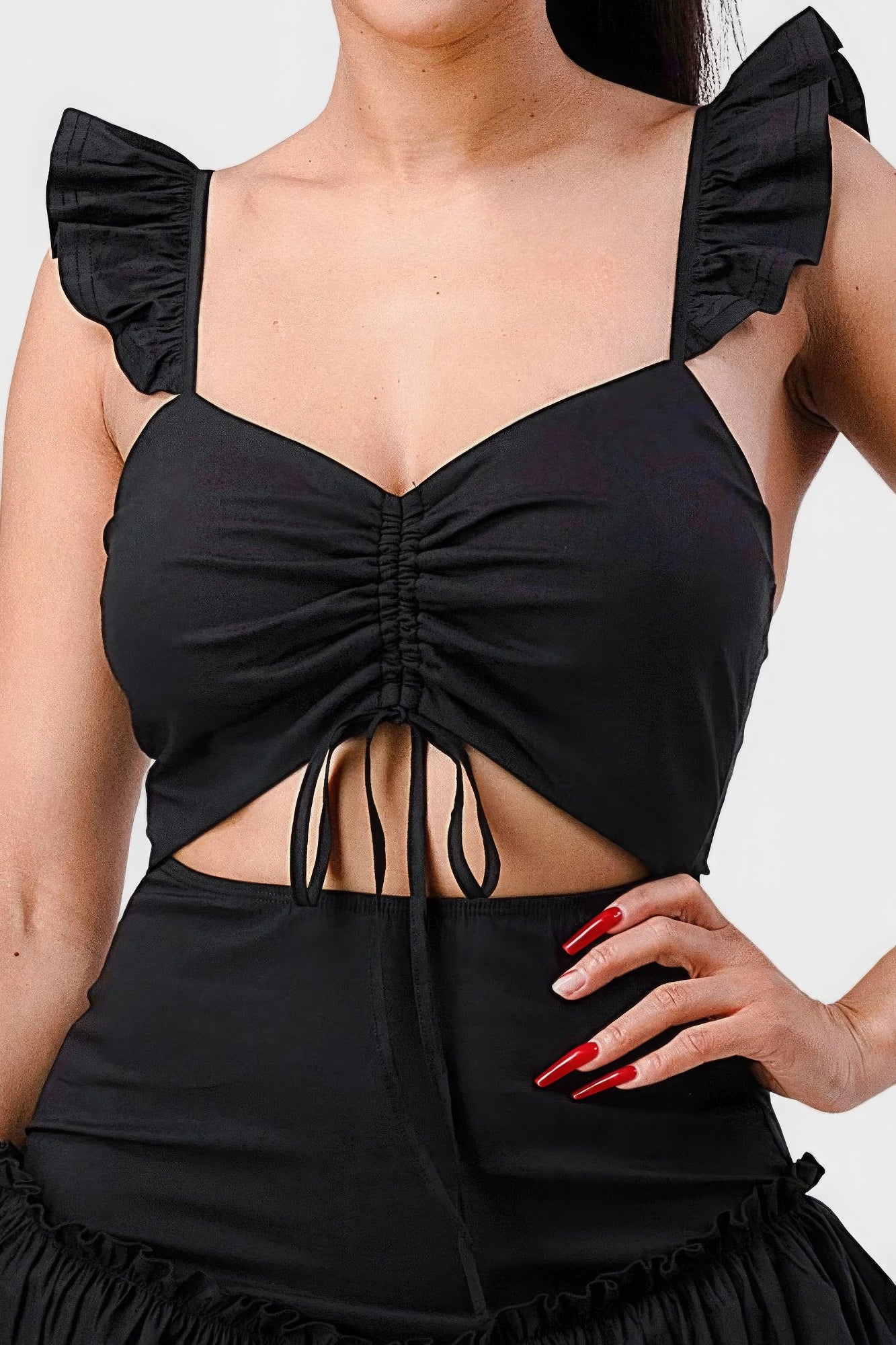 Sweetheart Ruffle Flutter Dress (3 Colors)