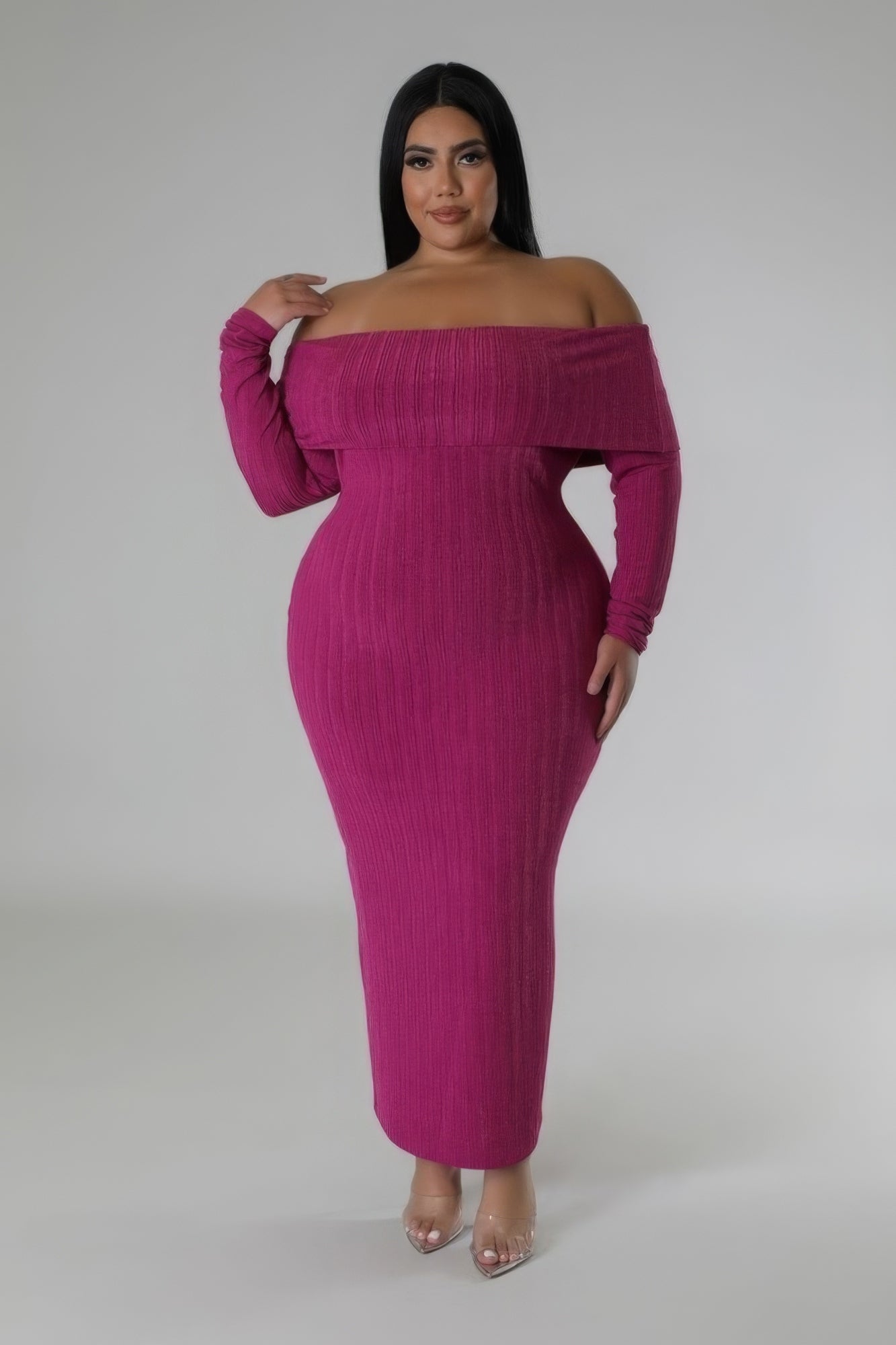 WELCOME ME | Off Shoulders Stretch Dress (3 COLORS)