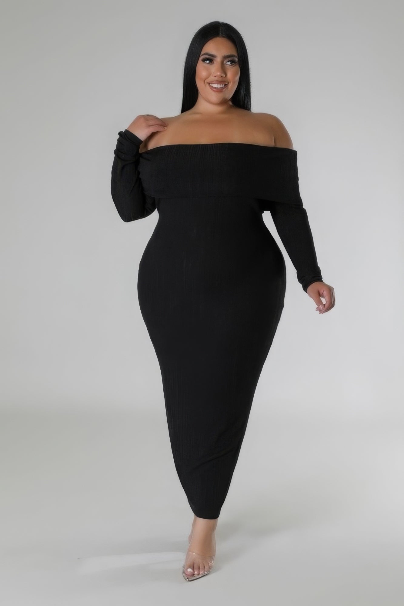 WELCOME ME | Off Shoulders Stretch Dress (3 COLORS)