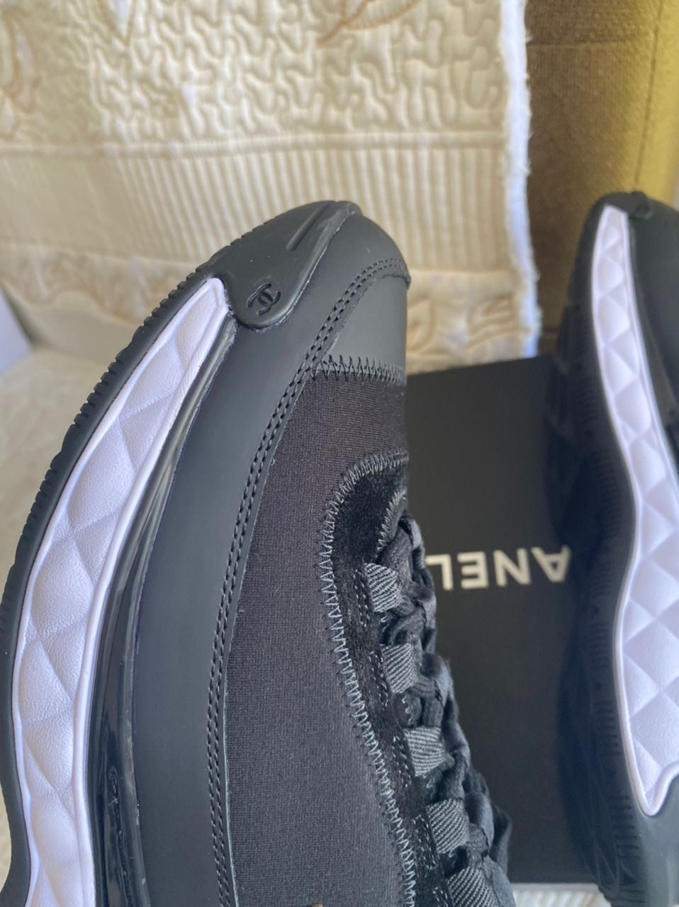 Sneaker Coco en cuir de veau velours