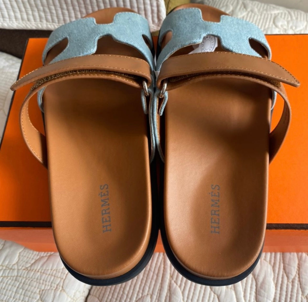 Denim Brown Chypre Sandals