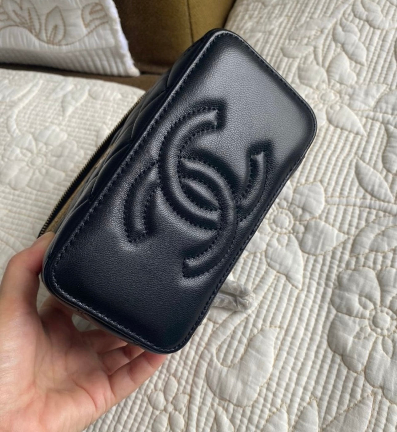 Black Coco Lambskin Vanity Crossbody