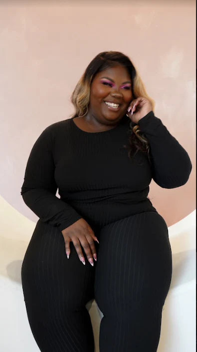 Plus | Rich Ribbed Top & Leggings Set (10 Colors) 1X 2X 3X