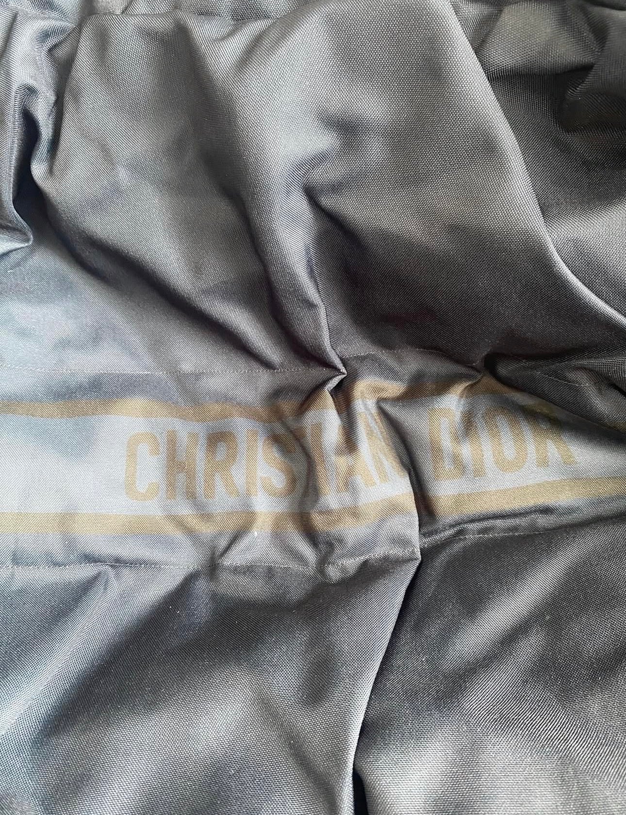 Reversible Puffer Jacket Blue and Ecru Dior Oblique Quilted Technical Taffeta