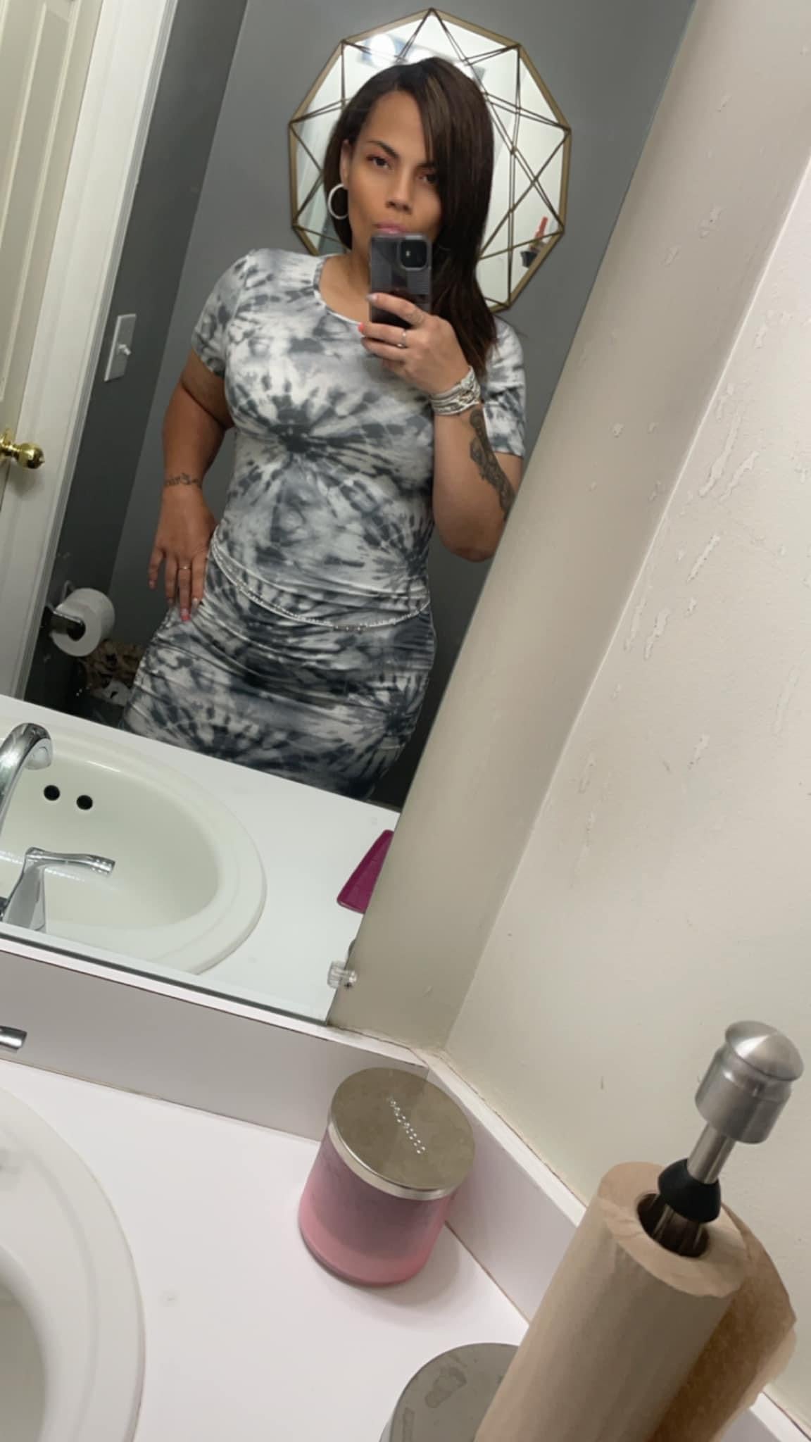 Robe imprimée tie-dye (4 couleurs)