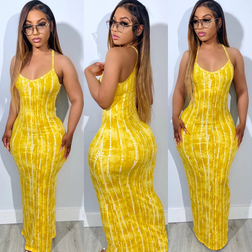 $20 DRESS | Splatter Tank Bodycon Maxi Dress (4 COLORS) SMALL-3X