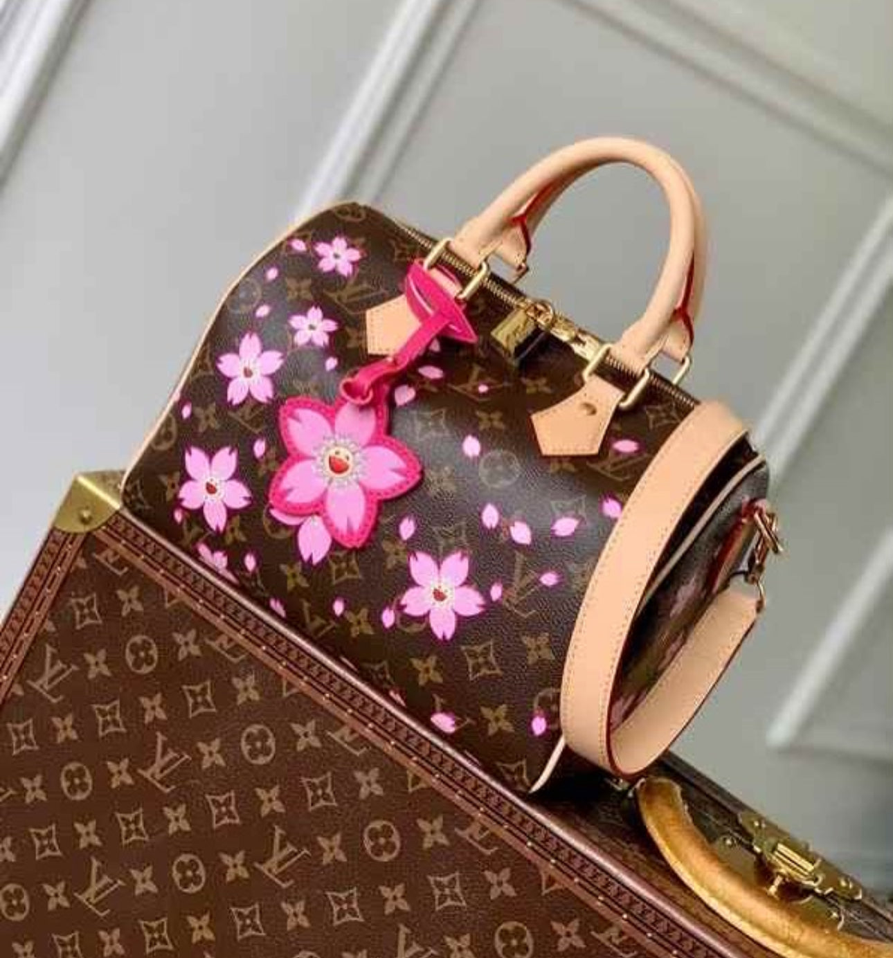 LV x TM Blossom Speedy Bandoulière 25