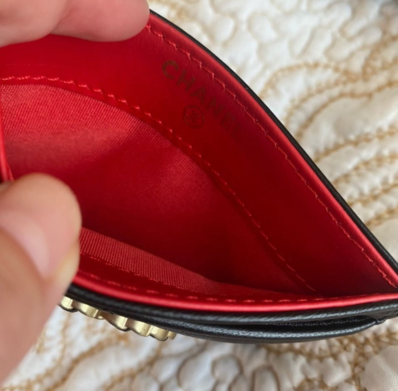 Coco 19 Quilted Lambskin Card holder
