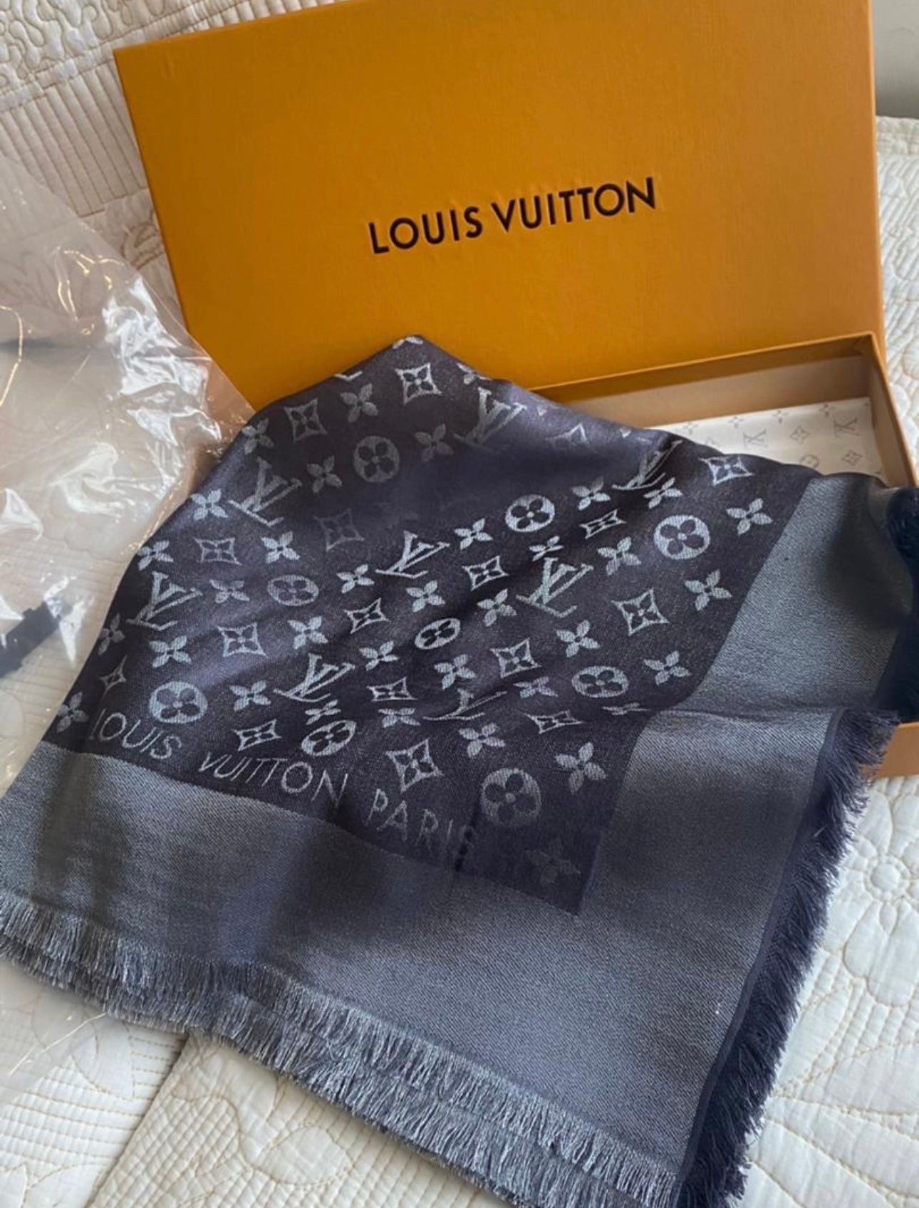 Monogram Shine Shawl