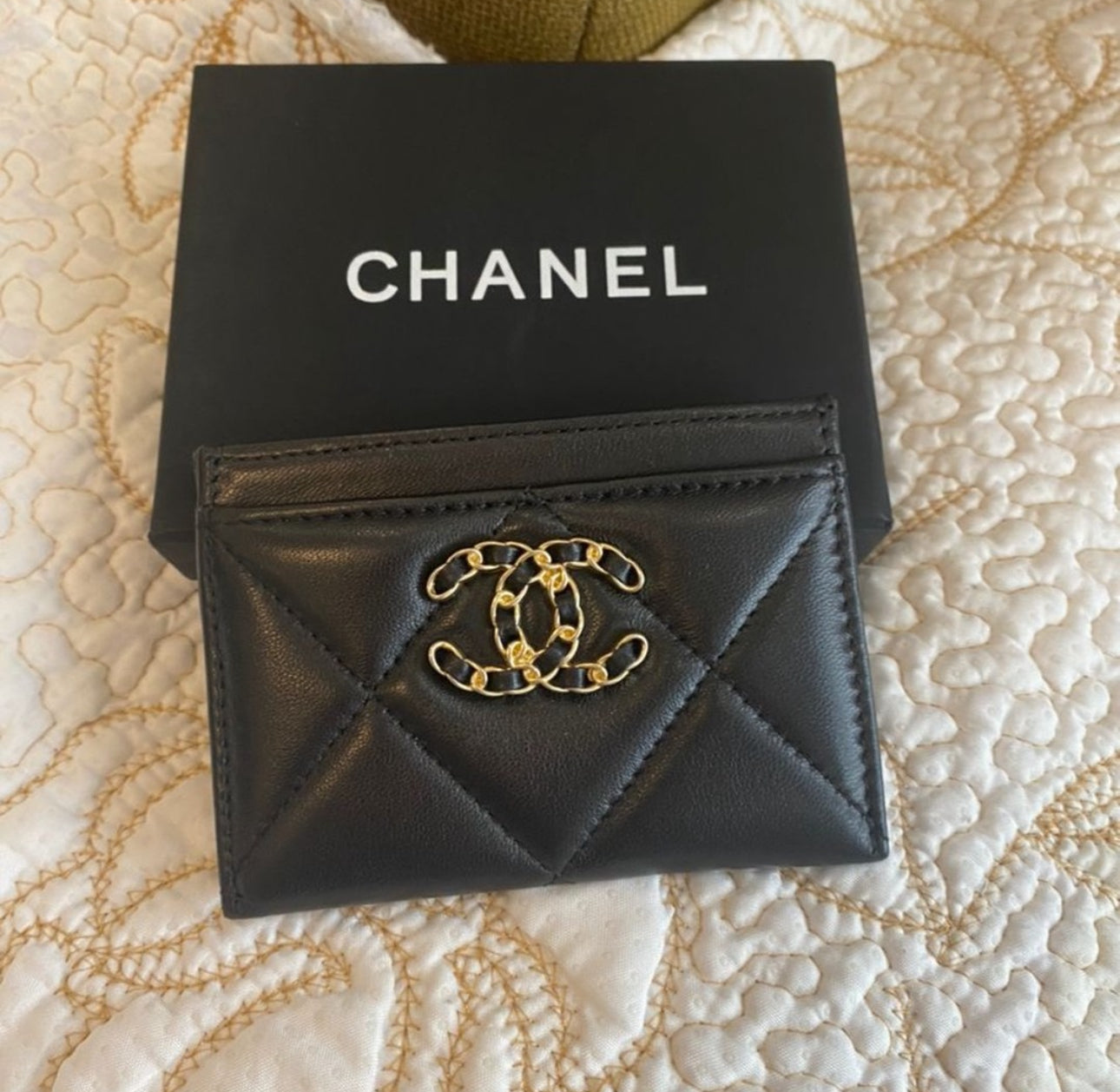 Coco 19 Quilted Lambskin Card holder