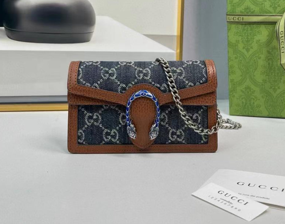 Blue Denim Dionysus mini bag