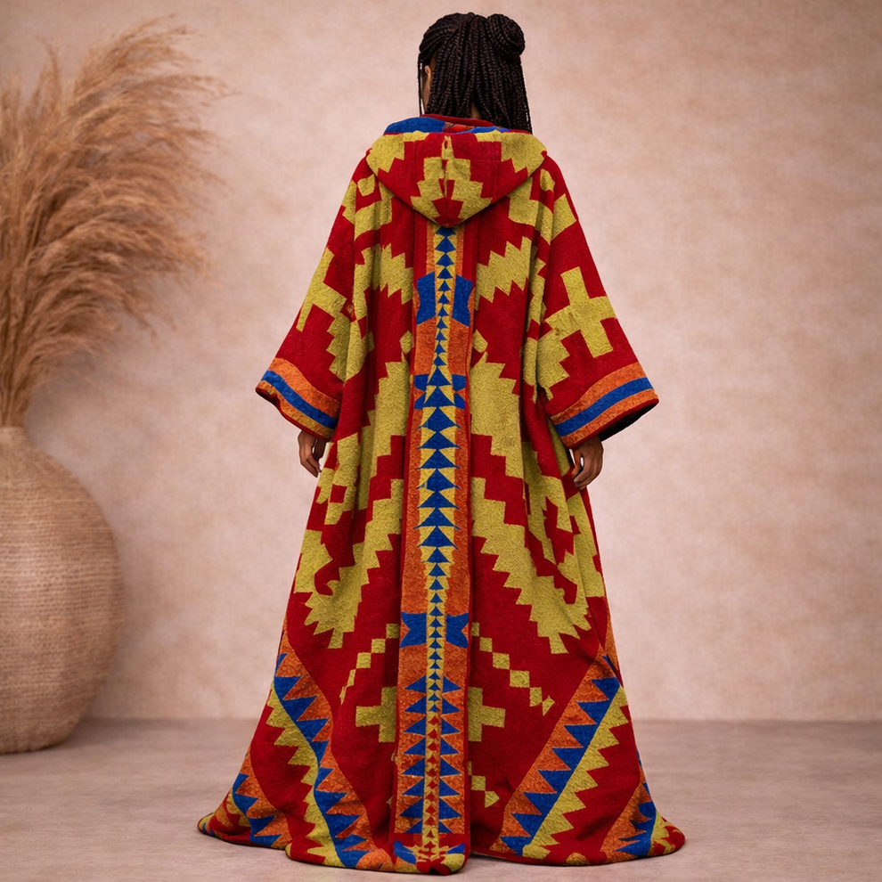 Hooded Culture & Color Kimono Cardigan -- Ships within 10-15 business days from order date