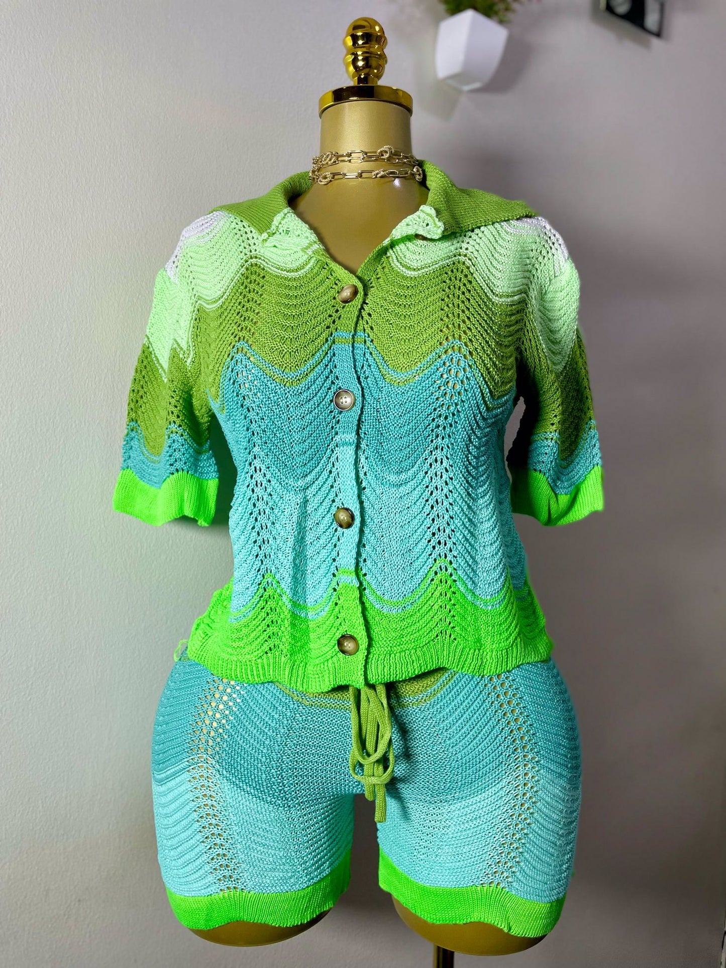 Knitted Short Set (2 Colors)