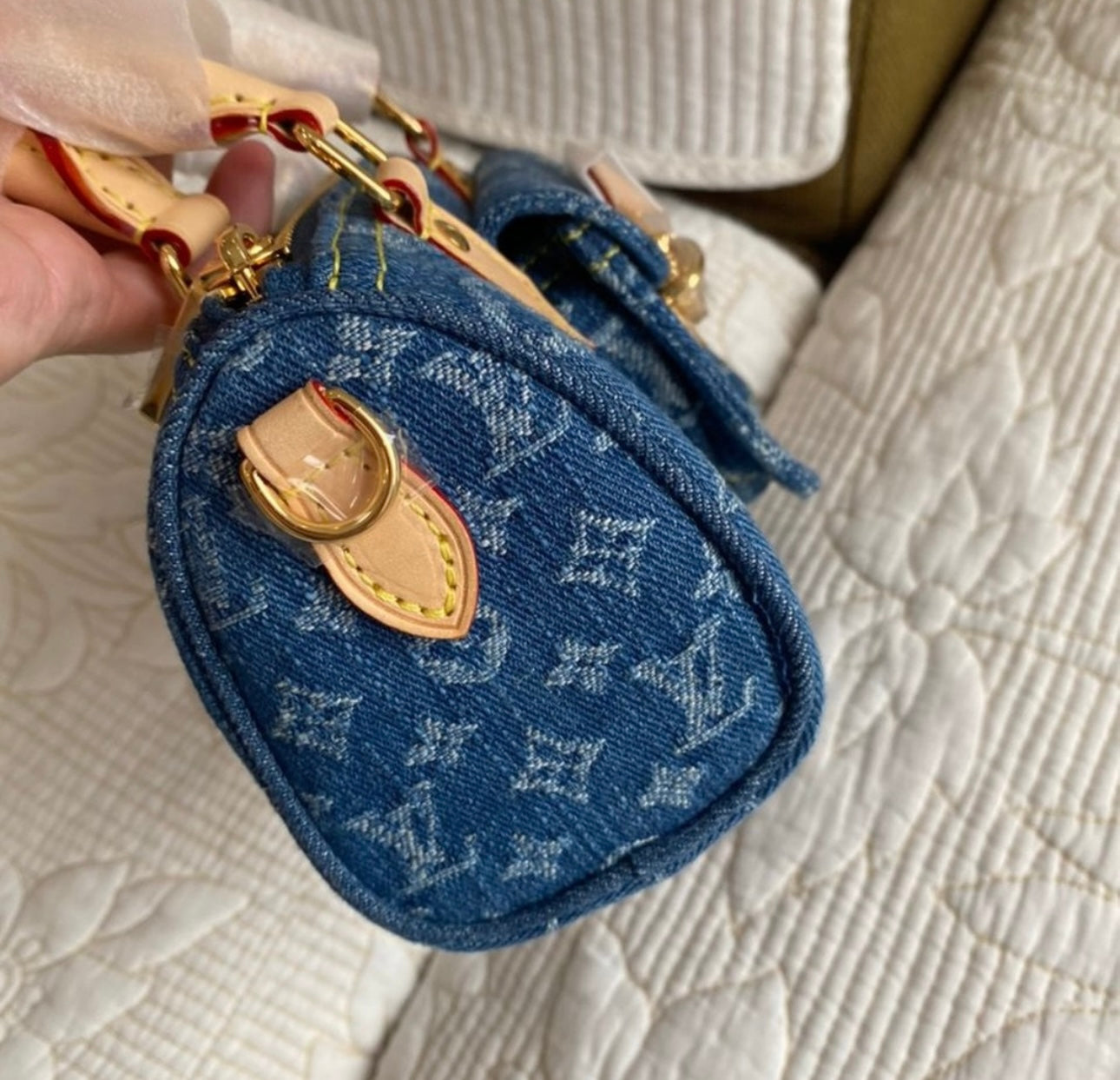 Nano Speedy Monogram Denim