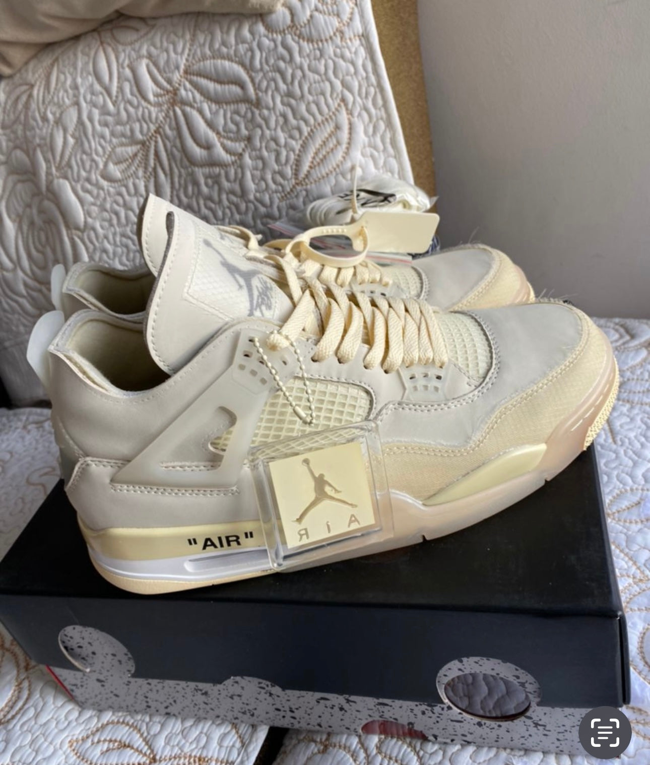 Jordan 4 Retro Off White Sail