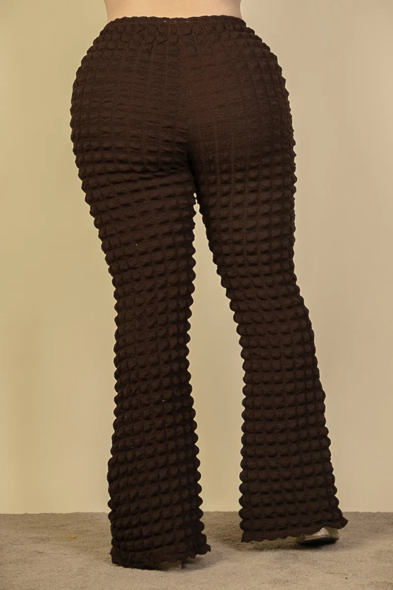 Pantalones acampanados con efecto burbuja (3 colores)