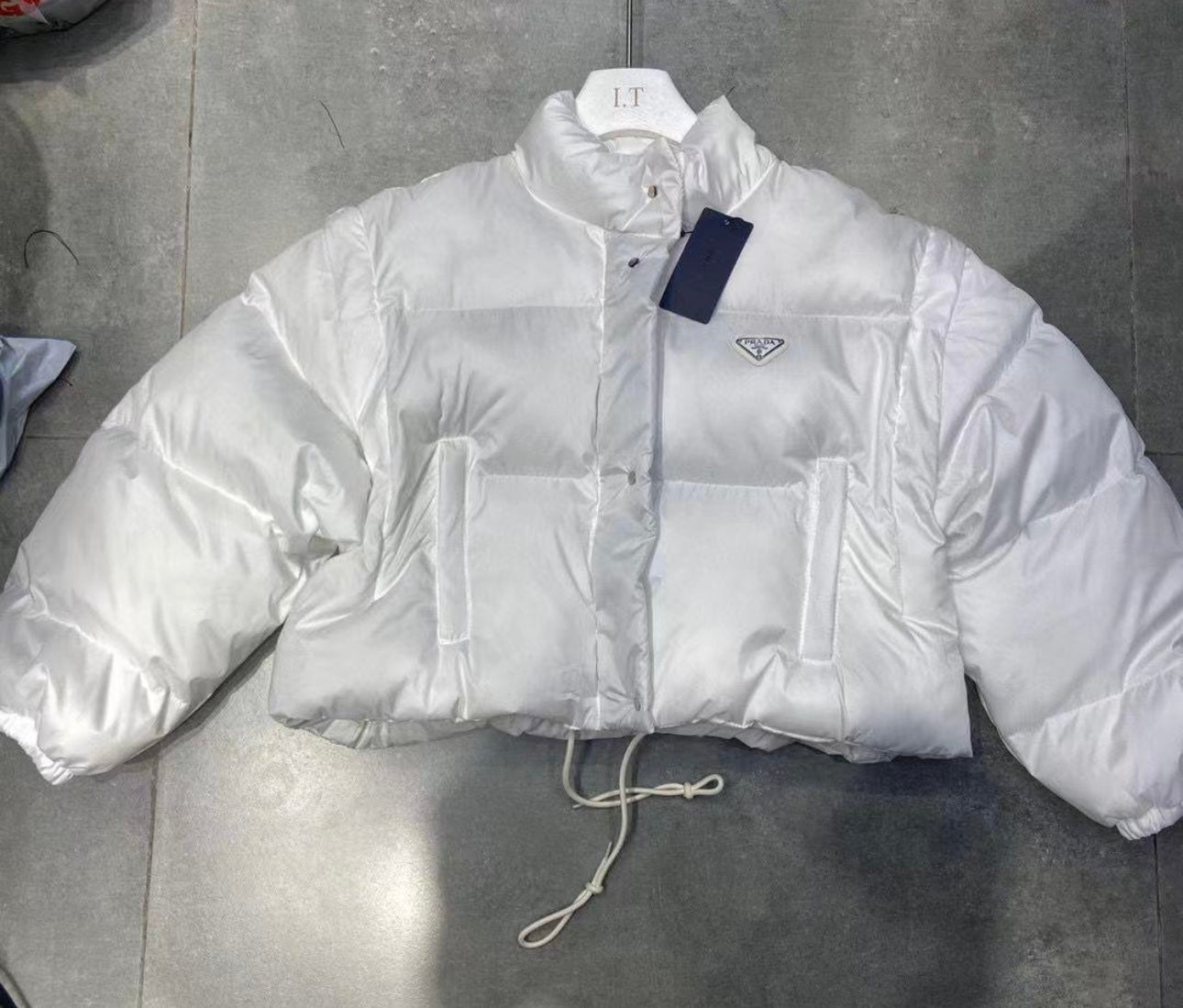 Chaqueta/chaleco de plumón convertible recortado PRA Re-Nylon (3 colores)