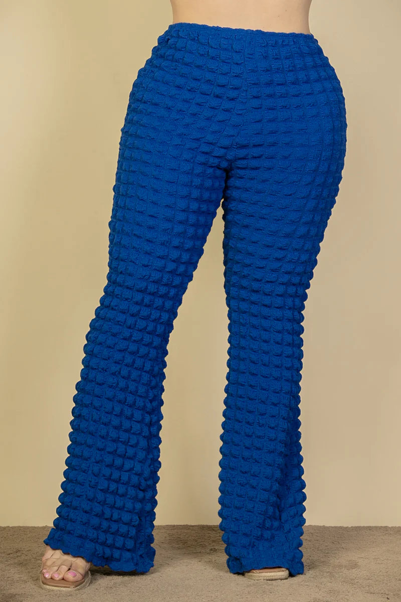 Pantalones acampanados con efecto burbuja (3 colores)