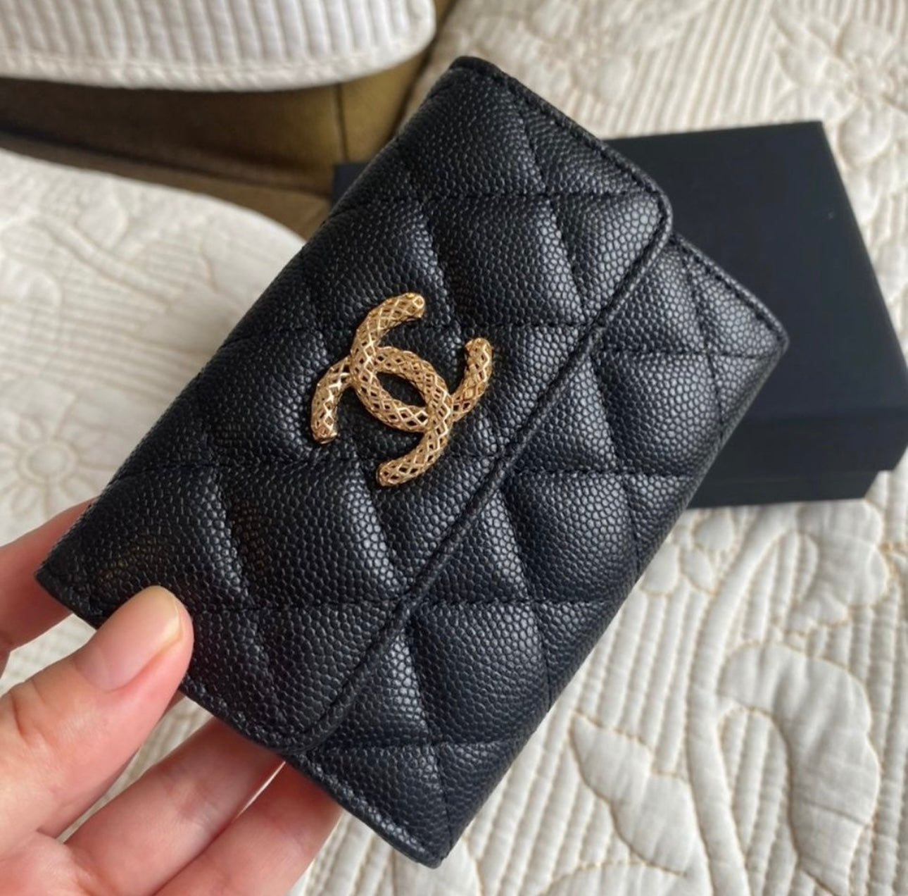 Coco Cavier Small Flap Coin Purse (2 Colors)
