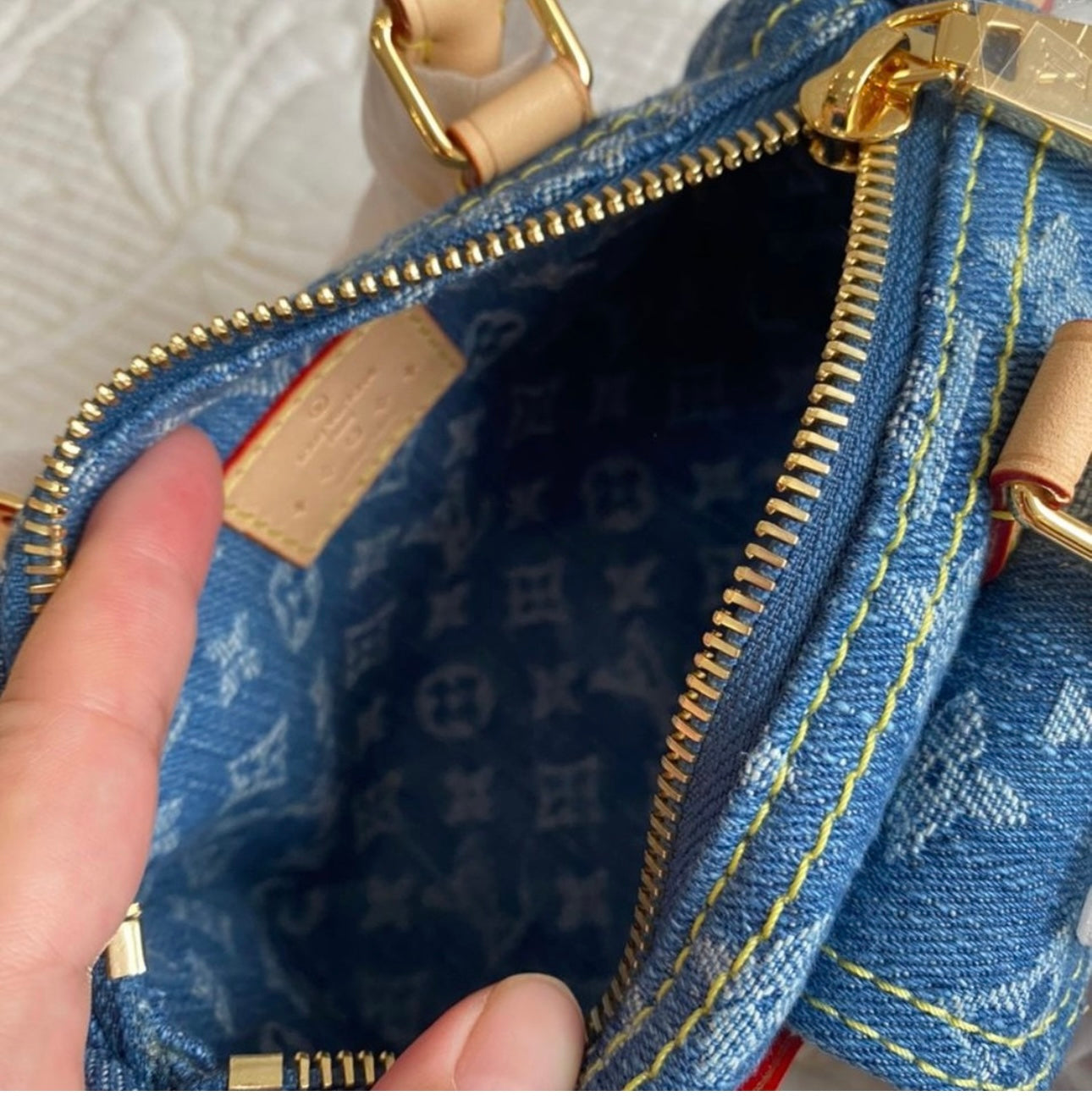 Nano Speedy Monogram Denim