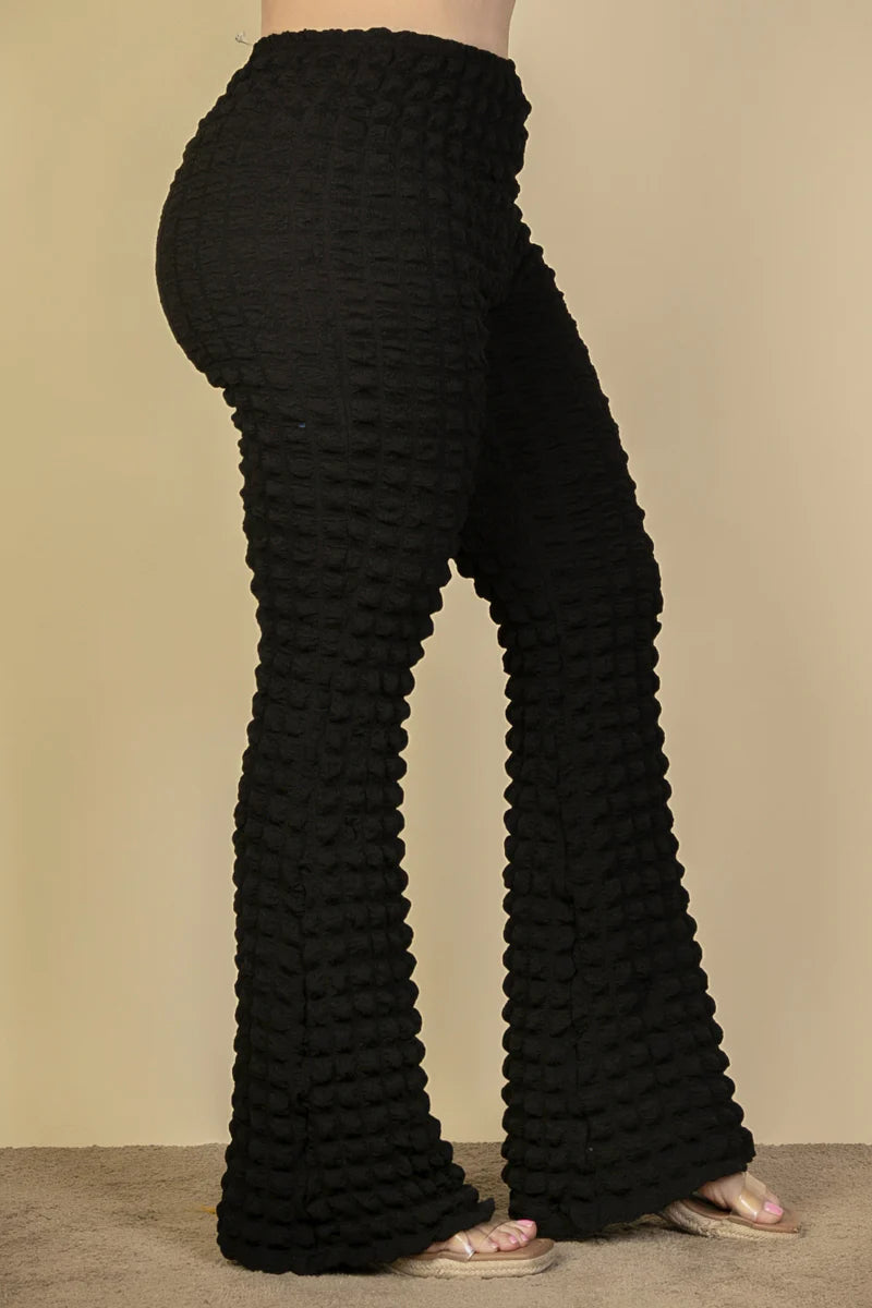 Pantalones acampanados con efecto burbuja (3 colores)