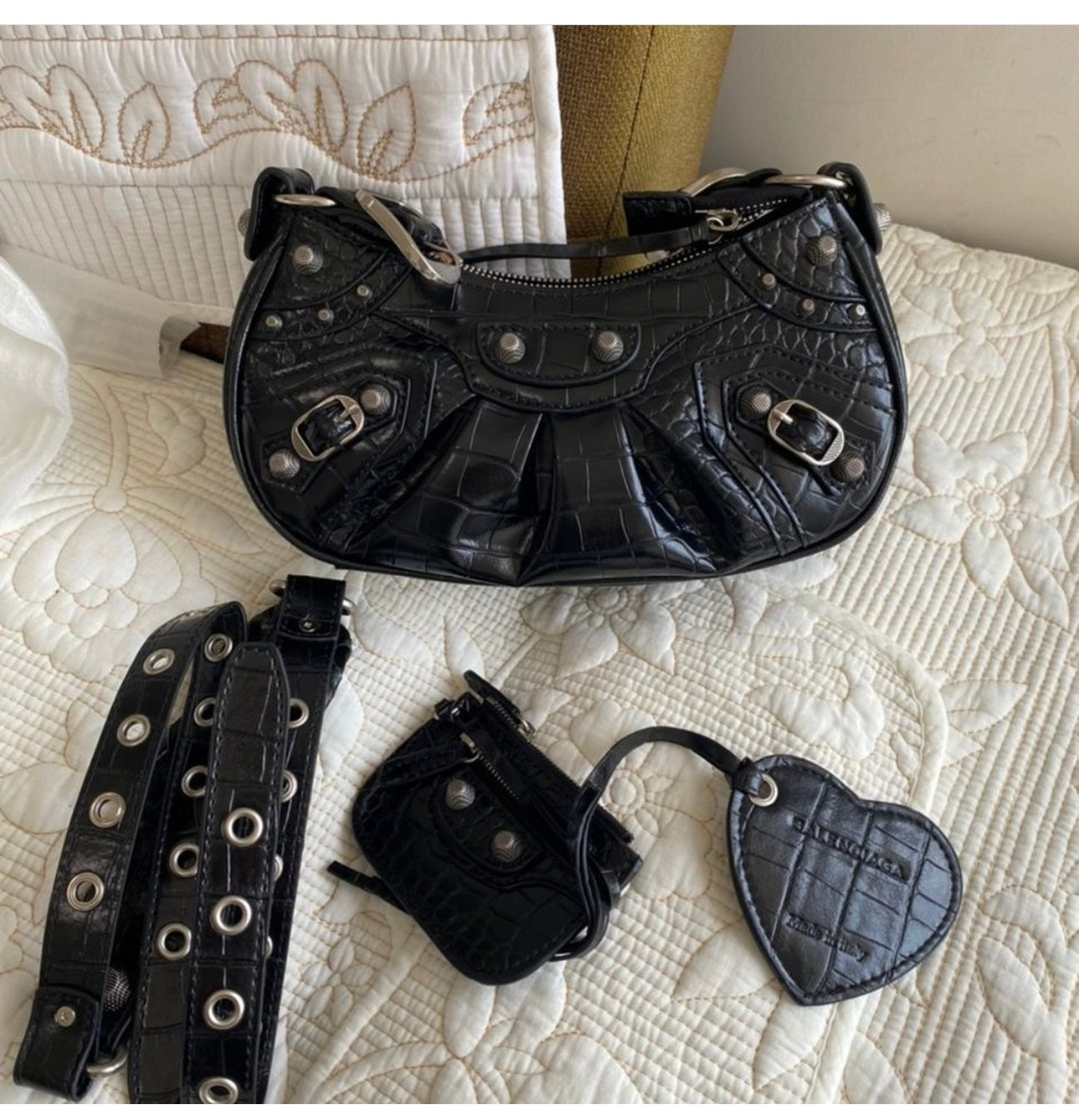 SAC BANDOULIÈRE LE CAGOLE EN NOIR