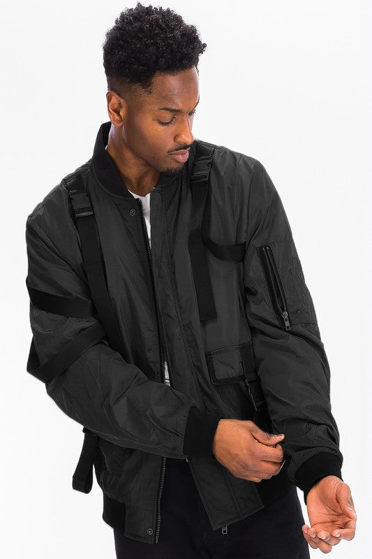 VESTE UTILITAIRE À BRACELET POUR HOMMES