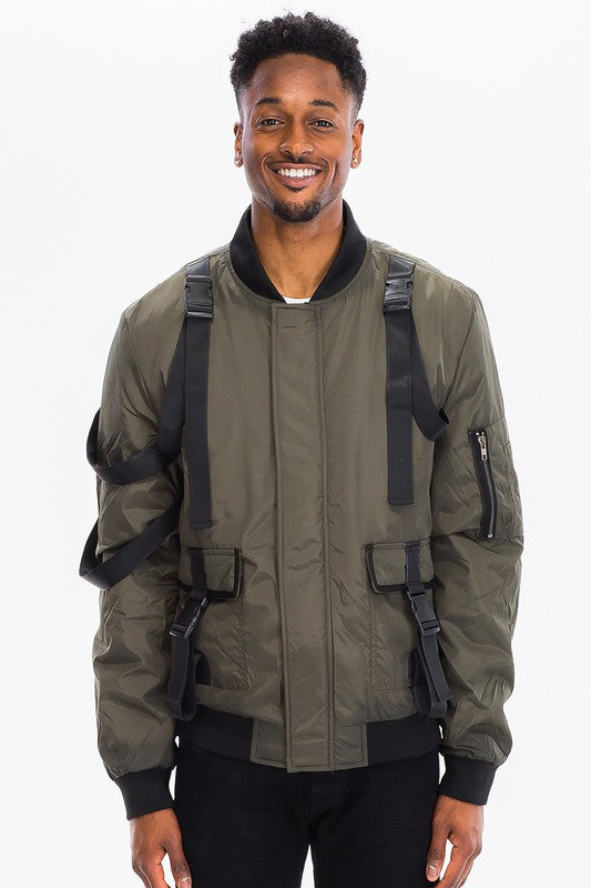 VESTE UTILITAIRE À BRACELET POUR HOMMES