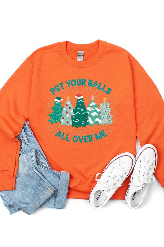 SWEAT-SHIRT BALLS ALL OVER ME (7 couleurs)