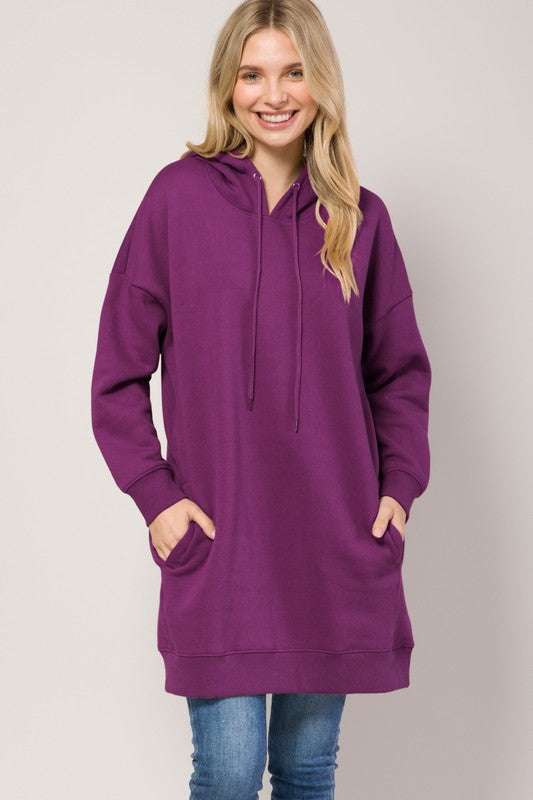 Túnica tipo suéter con capucha Plus (más colores)