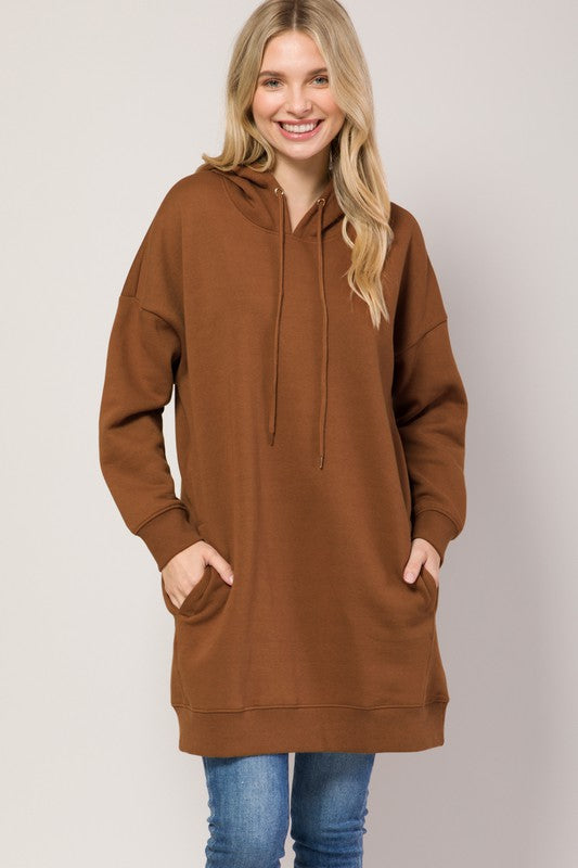 Túnica tipo suéter con capucha Plus (más colores)