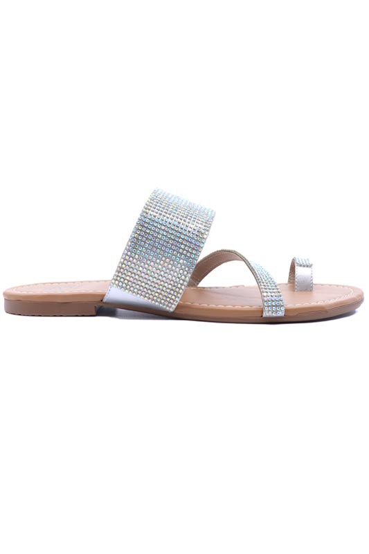 Claquette Bling à lanières