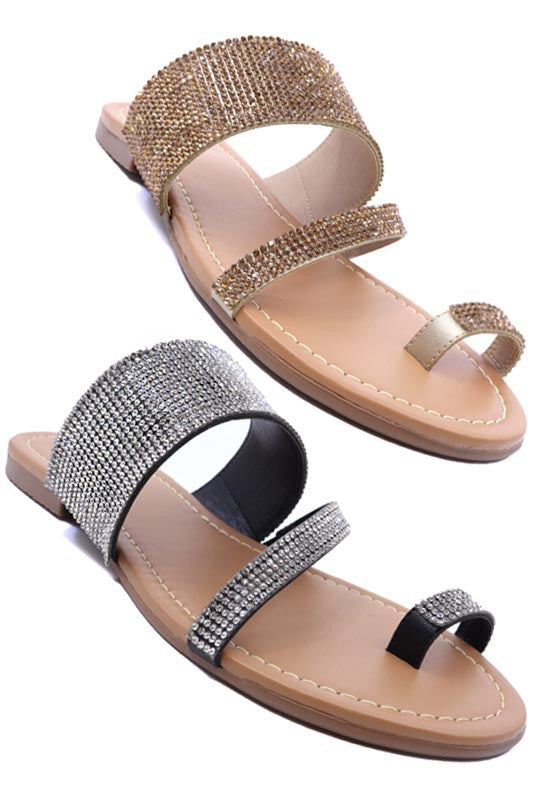 Claquette Bling à lanières