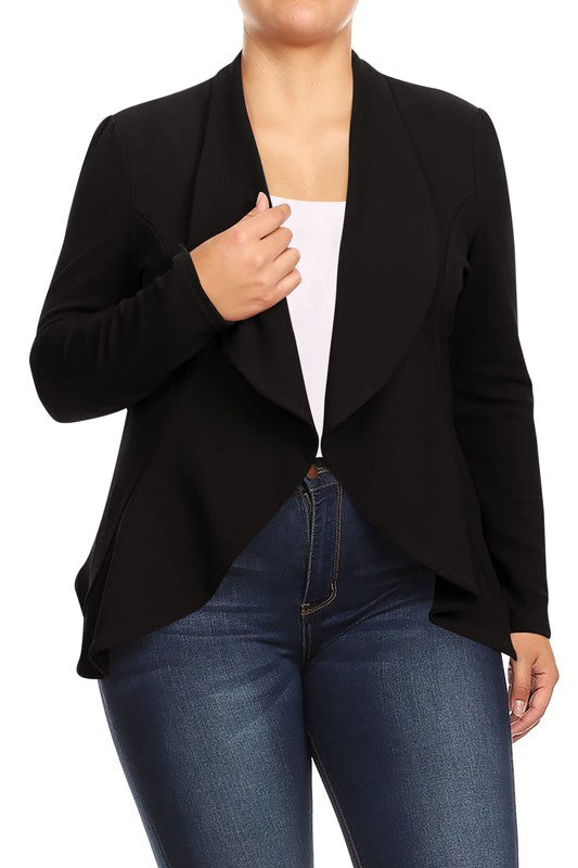 Blazer esencial liso plus (más colores)