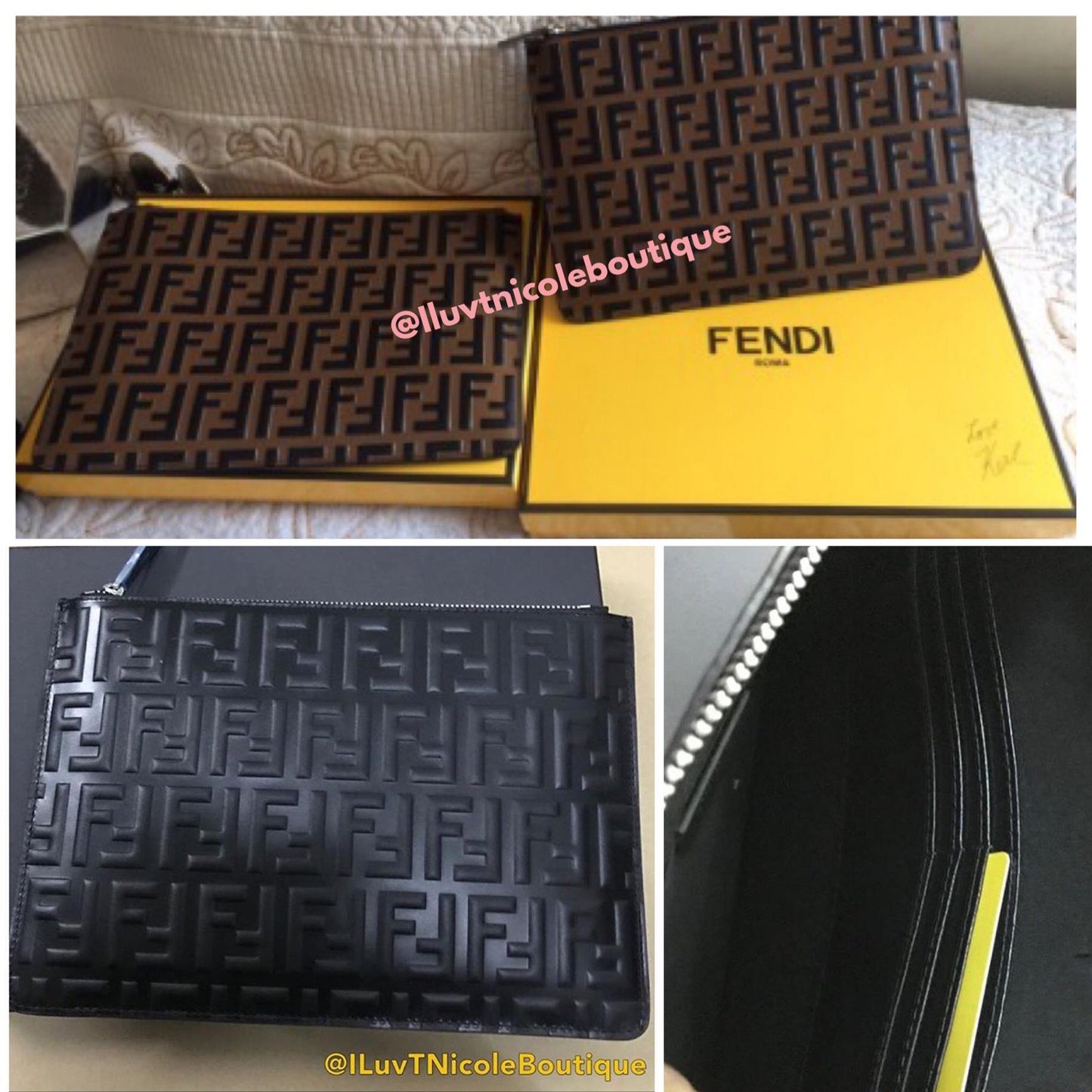 FF Embossed Clutch