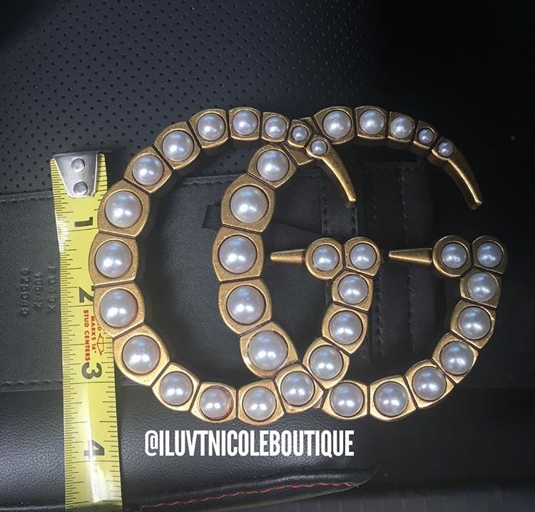 Wide Pearl GG Belt