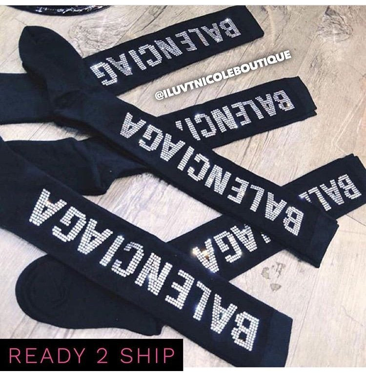 BB Rhinestone Socks